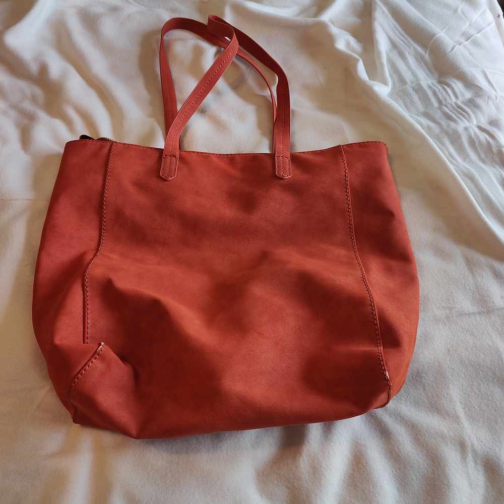Universal Thread Vibrant Burnt Orange Tote Bag – Bold & Spacious Fall Carryall - Picture 2 of 12
